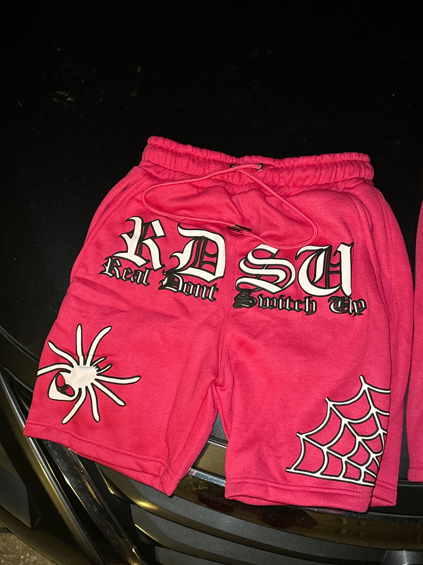 Pink Spider Shorts