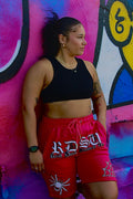 Pink Spider Shorts