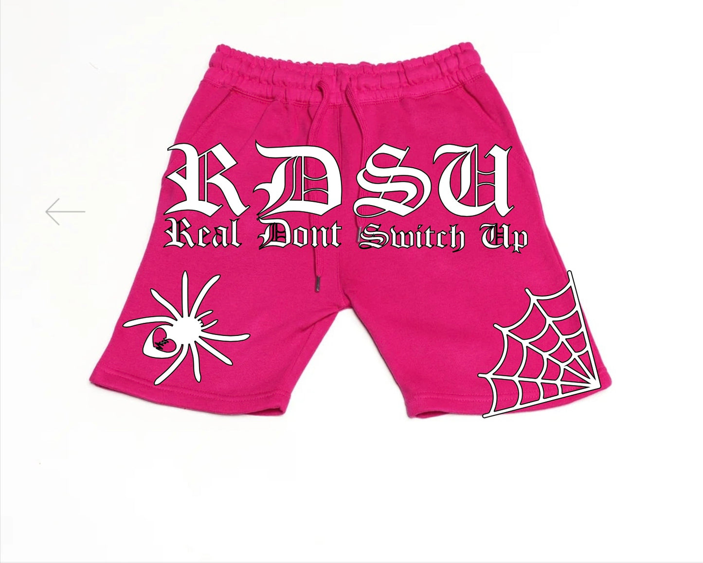 Pink Spider Shorts
