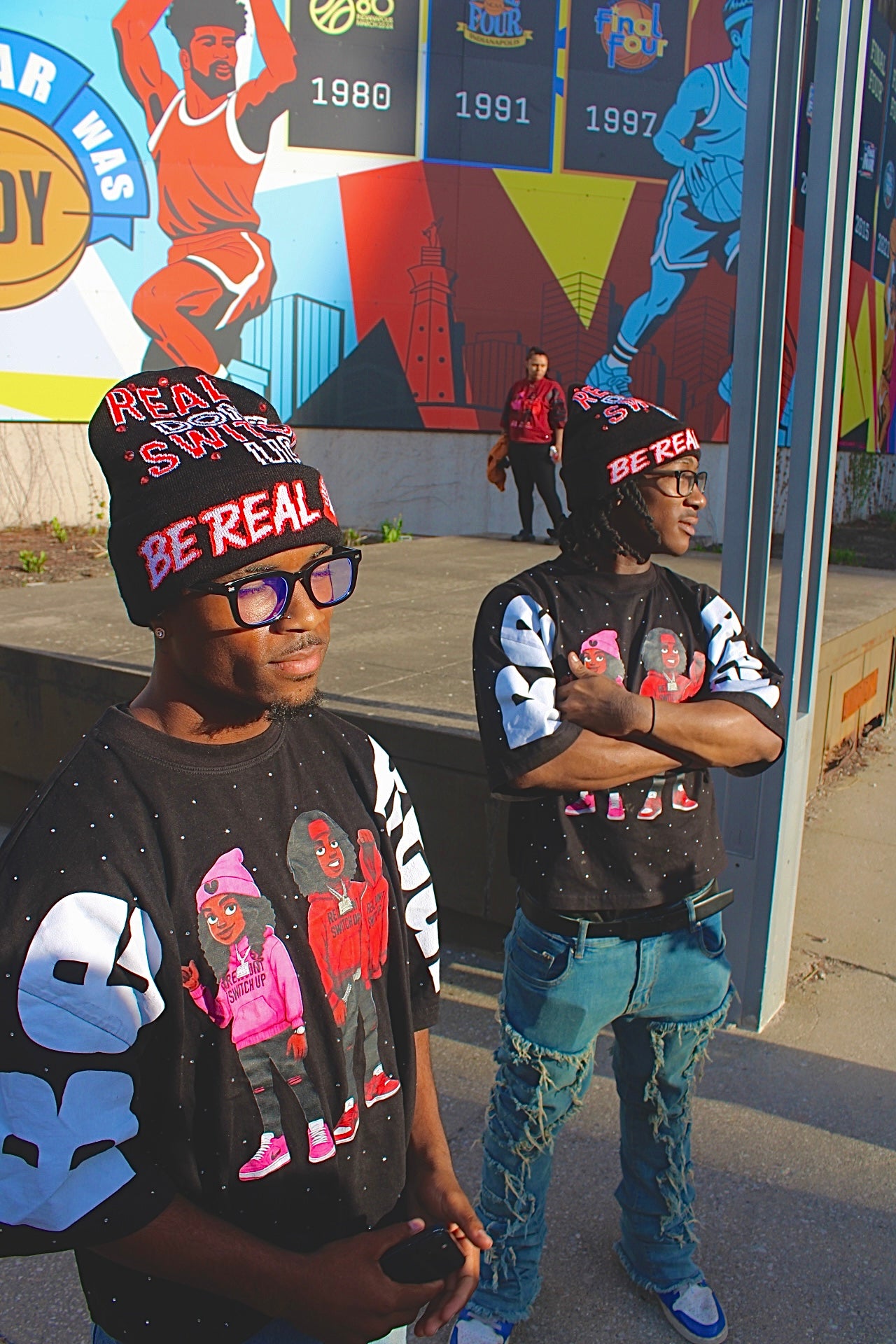 Black BE REAL Cropped